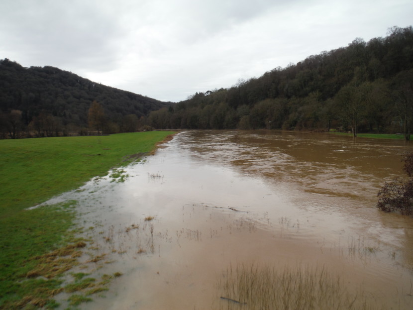 Wye overflowing at Bigsweir